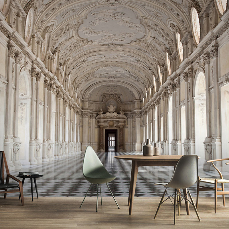 Non-Woven Big Wall Decor Pastel Color 3D Classic Palace Wall Murals, Personalized Size Available Clearhalo 'Wall Decor' 'Wall Mural' 929774