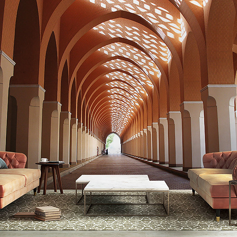 Non-Woven Big Wall Decor Pastel Color 3D Classic Palace Wall Murals, Personalized Size Available Clearhalo 'Wall Decor' 'Wall Mural' 929779