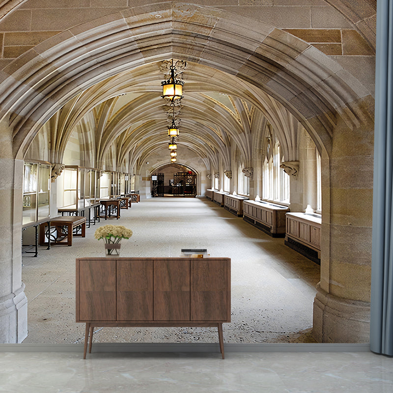 Non-Woven Big Wall Decor Pastel Color 3D Classic Palace Wall Murals, Personalized Size Available Clearhalo 'Wall Decor' 'Wall Mural' 929786