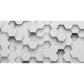 Original Grey 3D Print Hexagon Whole Mural Wallpaper for Coffee Shop and Bar Wall Decor Clearhalo 'Wall Decor' 'Wall Mural' 929824