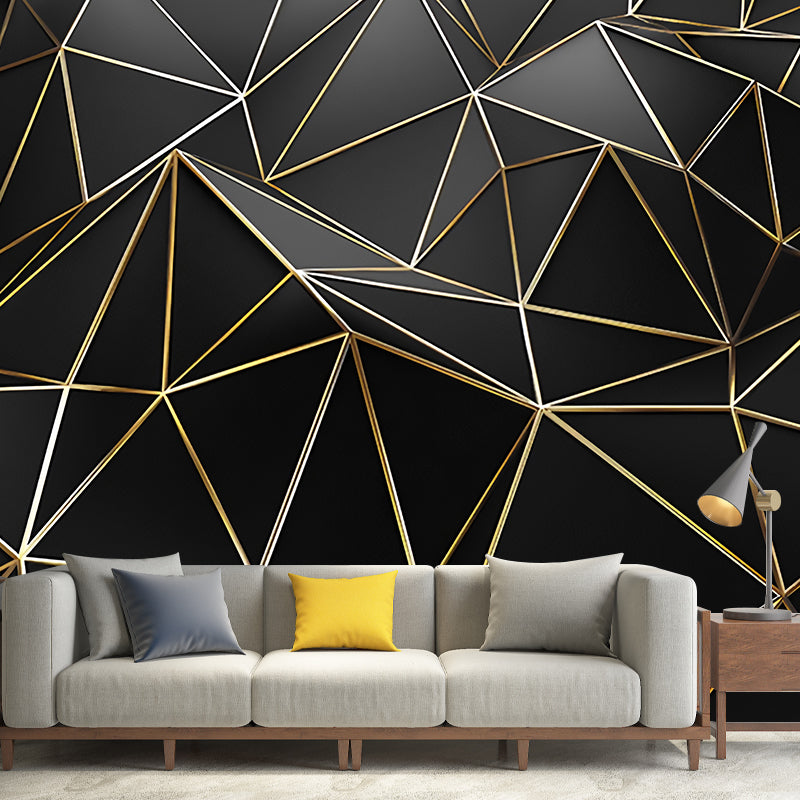 Creative Novelty Wall Murals for Living Room in Dark Color, Made to Measure Clearhalo 'Wall Decor' 'Wall Mural' 929834