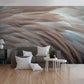 Non-Woven Large Wall Decor with Pastel Color 3D Natural Feather, Personalized Size Available Clearhalo 'Wall Decor' 'Wall Mural' 929918