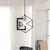 1 Light Squared Cage Ceiling Lighting Retro Style Black Finish Metal Hanging Light Fixture for Living Room Black Clearhalo 'Art Deco Pendants' 'Black' 'Cast Iron' 'Ceiling Lights' 'Ceramic' 'Crystal' 'Industrial Pendants' 'Industrial' 'Metal' 'Middle Century Pendants' 'Pendant Lights' 'Pendants' 'Rustic Pendants' 'Tiffany' Lighting' 94233