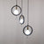Open Bulb Metal Hanging Light with Ring Shade and Clear Crystal Ball Deco Industrial 3 Lights Indoor Pendant Lighting in Black Black Clearhalo 'Art Deco Pendants' 'Black' 'Cast Iron' 'Ceiling Lights' 'Ceramic' 'Crystal' 'Industrial Pendants' 'Industrial' 'Metal' 'Middle Century Pendants' 'Pendant Lights' 'Pendants' 'Rustic Pendants' 'Tiffany' Lighting' 94345
