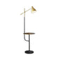 Dome Living Room Floor Desk Lamp Metal 1 Light Modernist Standard Light with Balance Arm in Gold and Black Clearhalo 'Floor Lamps' 'Lamps' Lighting' 960104