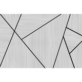 Geometries Mural Wallpaper in Pastel Grey, Minimalist Wall Art for Kindergarten Clearhalo 'Wall Decor' 'Wall Mural' 961540