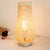 Single Head Bedroom Table Lamp Asian Style Beige Desk Light with Teardrop Bamboo Shade Beige Clearhalo 'Lamps' 'Table Lamps' Lighting' 962096