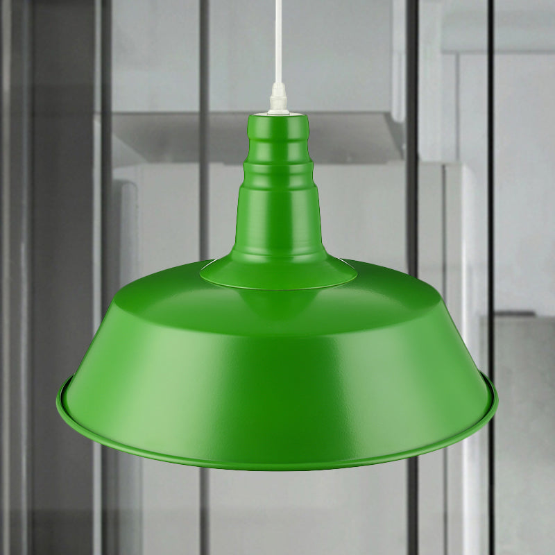 10/14 Inch Wide Barn Living Room Pendant Lighting Industrial Style Metal 1 Bulb Pink/Yellow Hanging Light with Adjustable Cord Clearhalo 'Art Deco Pendants' 'Cast Iron' 'Ceiling Lights' 'Ceramic' 'Crystal' 'Industrial Pendants' 'Industrial' 'Metal' 'Middle Century Pendants' 'Pendant Lights' 'Pendants' 'Tiffany' Lighting' 962138