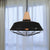 10"/14"/18" W 1 Head Ceiling Hanging Light with Barn and Wire Guard Metallic Retro Style Restaurant Pendant Light in Black Black Clearhalo 'Art Deco Pendants' 'Black' 'Cast Iron' 'Ceiling Lights' 'Ceramic' 'Crystal' 'Industrial Pendants' 'Industrial' 'Metal' 'Middle Century Pendants' 'Pendant Lights' 'Pendants' 'Rustic Pendants' 'Tiffany' Lighting' 962141