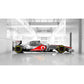 Giant Race Car Wall Art Grey and Red Non-Woven Fabric Wall Mural for Home Decor, Custom-Printed Clearhalo 'Wall Decor' 'Wall Mural' 962510