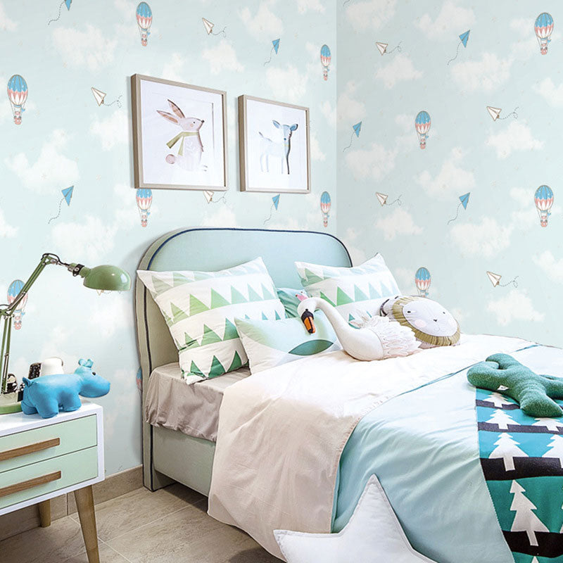 Illustration Style Balloon Wallpaper Pastel Color Wall Covering for Kid, 31-foot x 20.5-inch Clearhalo 'Wall Decor' 'Wallpaper' 962760