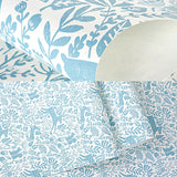 Simple Deer and Leaf Wallpaper for Children, 33-foot x 20.5-inch Wall Decor in Pastel Color Clearhalo 'Wall Decor' 'Wallpaper' 962819