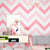 Waving Geometries Wallpaper Toll in Light Color, Contemporary Wall Decor for Children's Bedroom Pink Clearhalo 'Modern wall decor' 'Modern' 'Wallpaper' Wall Decor' 962831