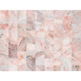 Minimalist Brick Stripe Mural Wallpaper in Pink Living Room Wall Art, Full Size Clearhalo 'Wall Decor' 'Wall Mural' 965099