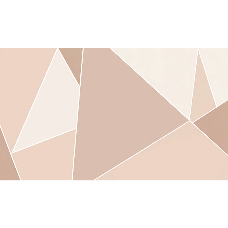 Pastel Color Geometries Mural Wallpaper for Coffee Shop and Living Room, Non-Woven Fabric Clearhalo 'Wall Decor' 'Wall Mural' 965539