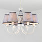 Kids Blue Pendant Light with Plaid Shade Lighthouse 6 Lights Metal Chandelier for Child Bedroom Clearhalo 'Ceiling Lights' 'Chandeliers' Lighting' options 96577