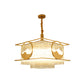 Square/Round Crystal Rods Drop Lamp Traditional 8 Lights Sitting Room Chandelier with Gold Frame Clearhalo 'Ceiling Lights' 'Chandeliers' Lighting' options 965860