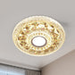 Round Mini LED Flushmount Lighting Simple Clear Triangle-Cut Crystal Flush Mount Ceiling Fixture Clearhalo 'Ceiling Lights' 'Close To Ceiling Lights' 'Close to ceiling' 'Flush mount' Lighting' 965988