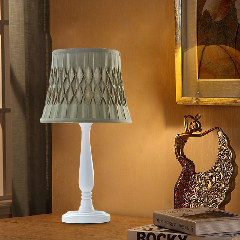 Macaron Barrel Shape Reading Book Light Wood 1 Bulb Bedroom Nightstand Lamp in Pink/Purple/Green Clearhalo 'Lamps' 'Table Lamps' Lighting' 966187