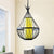1 Light Water Drop Pendant Lighting with Wire Frame and Chain Vintage Style Black Metal Hanging Lamp Black Clearhalo 'Art Deco Pendants' 'Black' 'Cast Iron' 'Ceiling Lights' 'Ceramic' 'Crystal' 'Industrial Pendants' 'Industrial' 'Metal' 'Middle Century Pendants' 'Pendant Lights' 'Pendants' 'Rustic Pendants' 'Tiffany' Lighting' 96782
