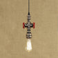 1 Head Metal Pendant Lighting Antique Style Black/Silver Exposed Bulb Restaurant Hanging Lamp with Pipe and Valve Clearhalo 'Art Deco Pendants' 'Black' 'Cast Iron' 'Ceiling Lights' 'Ceramic' 'Crystal' 'Industrial Pendants' 'Industrial' 'Metal' 'Middle Century Pendants' 'Pendant Lights' 'Pendants' 'Rustic Pendants' 'Tiffany' Lighting' 969051