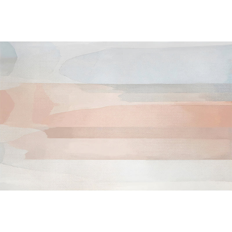 Scandinavian Ombre Wall Art for Living Room, Large Wall Mural in Orange and Blue Clearhalo 'Wall Decor' 'Wall Mural' 969139