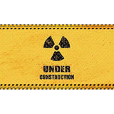 Personalized Illustration Industrial Mural for Accent Wall with Warning Sign Design in Black and Yellow Clearhalo 'Wall Decor' 'Wall Mural' 969753