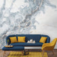 Minimalist Marble Wall Mural for Living Room and Bathroom, Personalized Size Wall Decor in Pastel Grey Clearhalo 'Wall Decor' 'Wall Mural' 969816