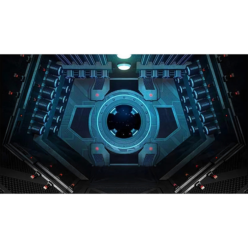 Dark Blue Modernism Mural Wallpaper Space Capsule Wall Covering for Bar Decoration Clearhalo 'Wall Decor' 'Wall Mural' 970070