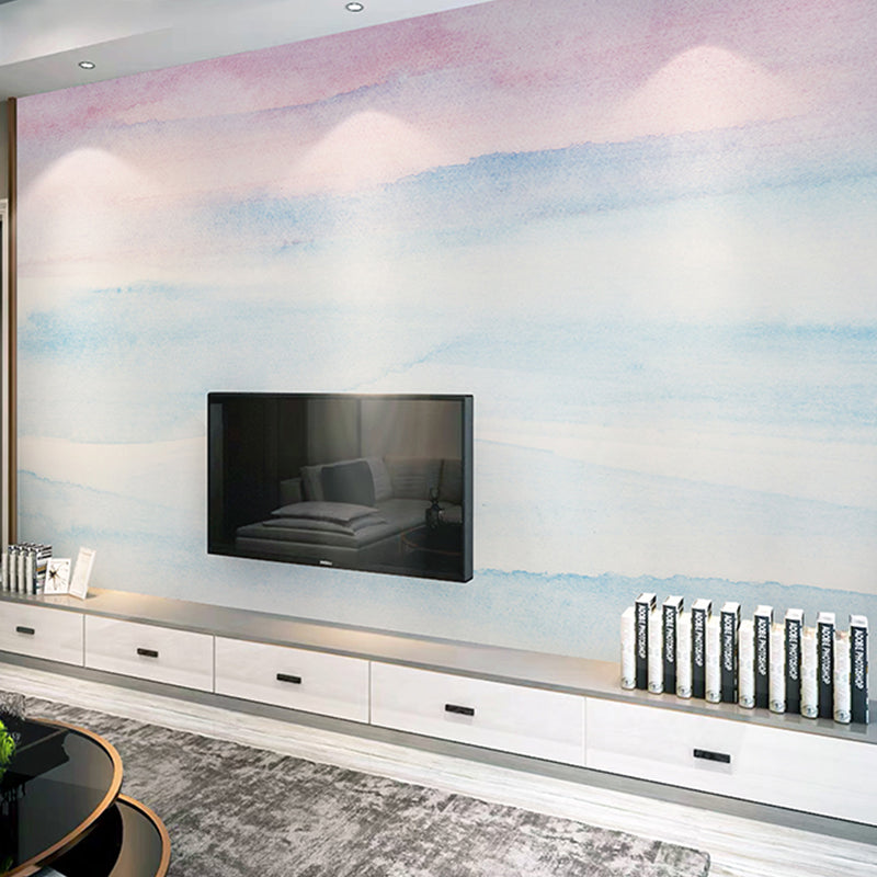 Illustration Ombre Wall Covering Extra Large Wall Mural for Coffee Shop, Personalized Size Available Clearhalo 'Wall Decor' 'Wall Mural' 970158