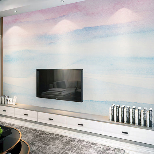 Illustration Ombre Wall Covering Extra Large Wall Mural for Coffee Shop, Personalized Size Available Clearhalo 'Wall Decor' 'Wall Mural' 970158