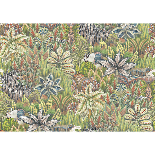 Countryside Leaves Mural Wallpaper in Green Guest Room Wall Covering, Made to Measure Clearhalo 'Wall Decor' 'Wall Mural' 977552