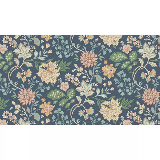 Whole Blossoms Mural Wallpaper for Living Room Decor Plants Wall Art in Multi-Colored, Stain-Resistant Clearhalo 'Wall Decor' 'Wall Mural' 977572