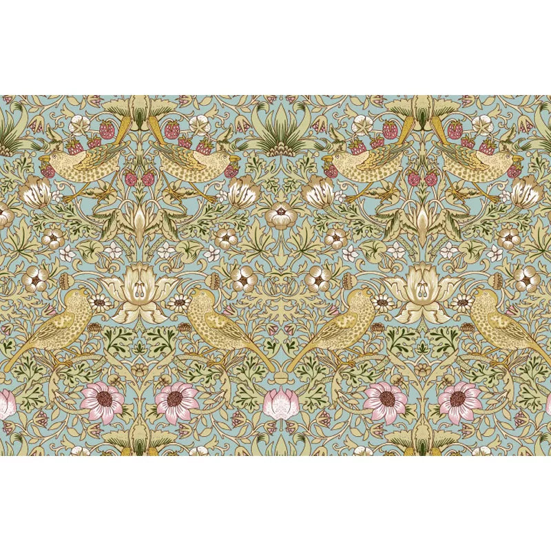 Extra Large Damasque Wall Mural in Multi-Colored Non-Woven Material Wall Covering for Home Decor, Made to Measure Clearhalo 'Wall Decor' 'Wall Mural' 977597