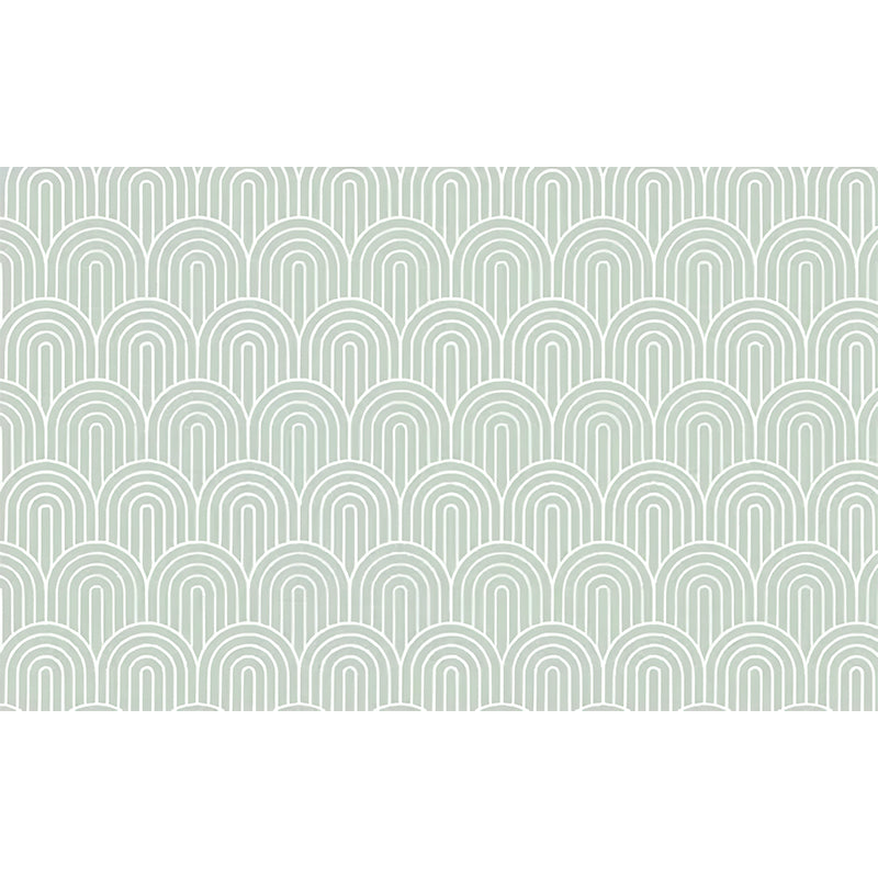 Simple Ukiyoe Wall Mural Decal for Living Room Minimalist Wall Covering, Custom Size Available Clearhalo 'Wall Decor' 'Wall Mural' 977722