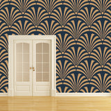 Brown Dense Flowers Pattern Mural Wallpaper Stain-Resistant Wall Covering for Accent Wall Clearhalo 'Wall Decor' 'Wall Mural' 977730