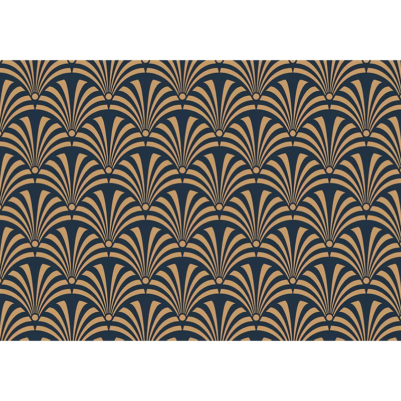 Brown Dense Flowers Pattern Mural Wallpaper Stain-Resistant Wall Covering for Accent Wall Clearhalo 'Wall Decor' 'Wall Mural' 977732