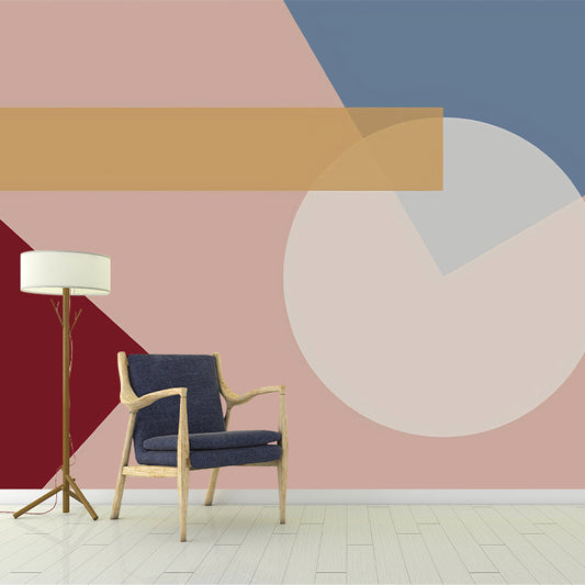 Stain-Resistant Geometries Mural Wallpaper Personalized Size Contemporary Wall Art for Accent Wall Clearhalo 'Wall Decor' 'Wall Mural' 977970