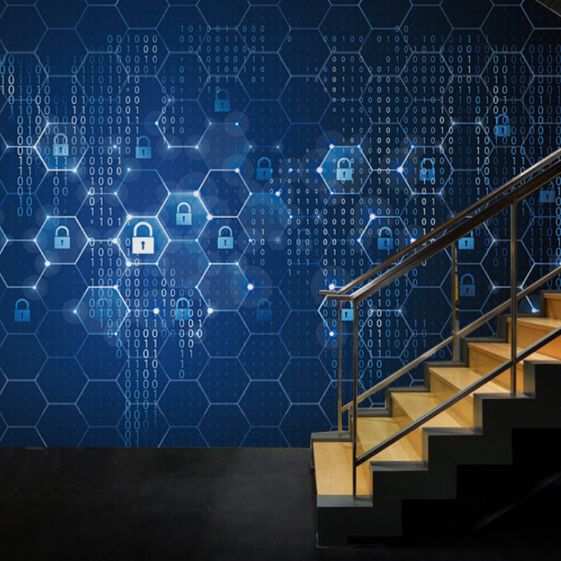 Photography Hexagon Wall Mural Decal Full Size Wall Art for Office Room, Personalized Size Available Clearhalo 'Wall Decor' 'Wall Mural' 978135