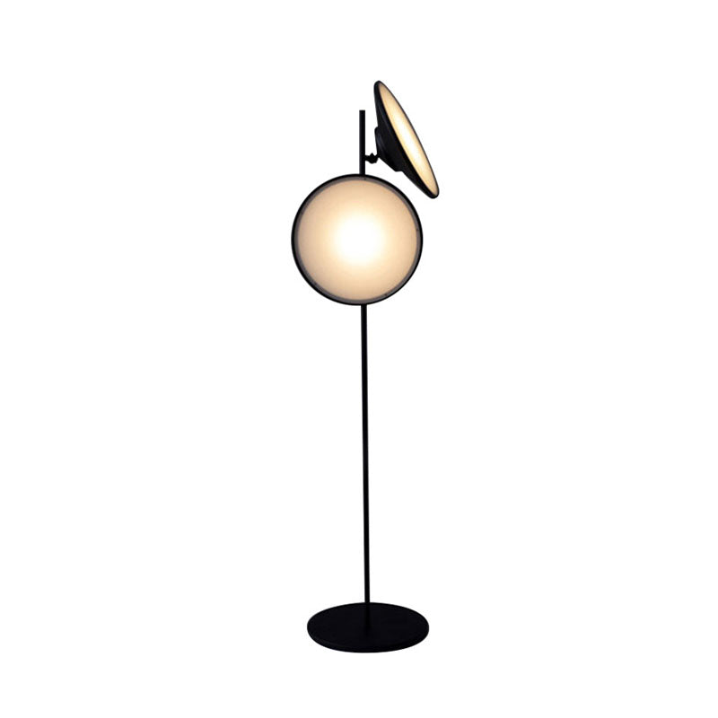 Nordic Trumpet Standing Lighting Metal LED Study Room Floor Reading Lamp in Black, Warm/White Light Clearhalo 'Floor Lamps' 'Lamps' Lighting' 978518