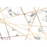 Simple Marble Surface Mural Wallpaper for Accent Wall, Grey and Gold, Personalized Size Available Clearhalo 'Wall Decor' 'Wall Mural' 978749