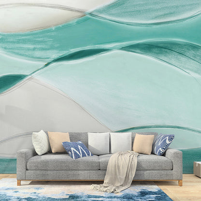 Ripple Surface Wall Mural Decal in Green, Contemporary Wall Covering for Accent Wall Clearhalo 'Wall Decor' 'Wall Mural' 978776