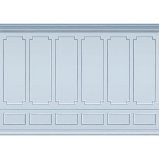 3D Print Frame Wall Art in Soft Blue, Contemporary Mural Wallpaper for Meeting Room Decor Clearhalo 'Wall Decor' 'Wall Mural' 978929