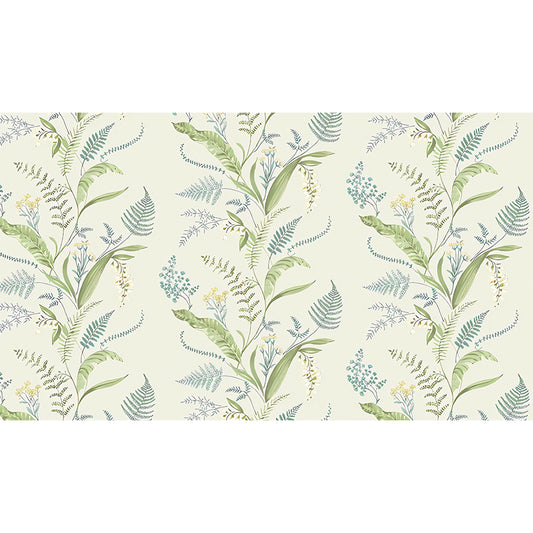 Modernism Plant Wall Mural Decal in Pastel Green Guest Room Wall Covering, Custom-Made Clearhalo 'Wall Decor' 'Wall Mural' 979029