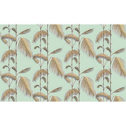 Fresh Leaves and Stem Mural Wallpaper for Living Room Contemporary Wall Decor, Made to Measure Clearhalo 'Wall Decor' 'Wall Mural' 979209