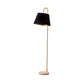Modern 1 Head Reading Floor Light with Metallic Shade Black/White and Gold Finish Barrel Stand Up Lamp Clearhalo 'Floor Lamps' 'Lamps' Lighting' 979266