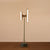 Metallic Hourglass Floor Lighting Modernism 2-Light LED Wood Floor Standing Lamp with Marble Base Wood Clearhalo 'Floor Lamps' 'Lamps' Lighting' 979271
