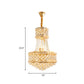 Cut K9 Crystal Gold Ceiling Chandelier Basket 7 Lights Victorian Style Pendant Lighting Fixture Clearhalo 'Ceiling Lights' 'Chandeliers' Lighting' options 979577