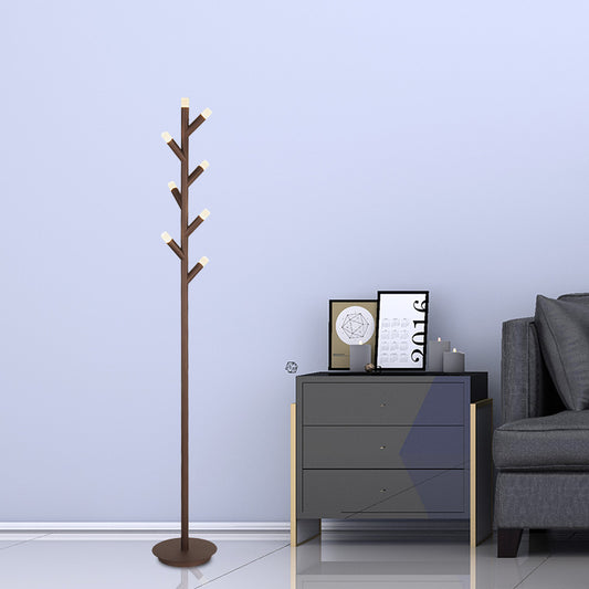 Metal Tree Shape Floor Reading Light Modernist Black/Coffee LED Standing Lamp for Study Room Coffee Clearhalo 'Floor Lamps' 'Lamps' Lighting' 979952