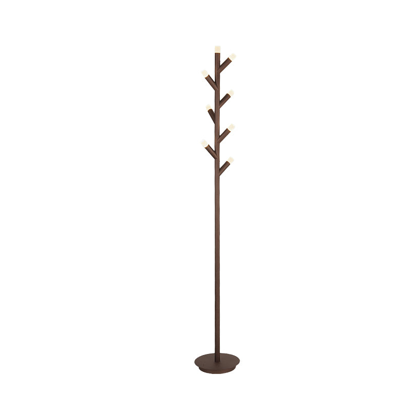 Metal Tree Shape Floor Reading Light Modernist Black/Coffee LED Standing Lamp for Study Room Clearhalo 'Floor Lamps' 'Lamps' Lighting' 979954
